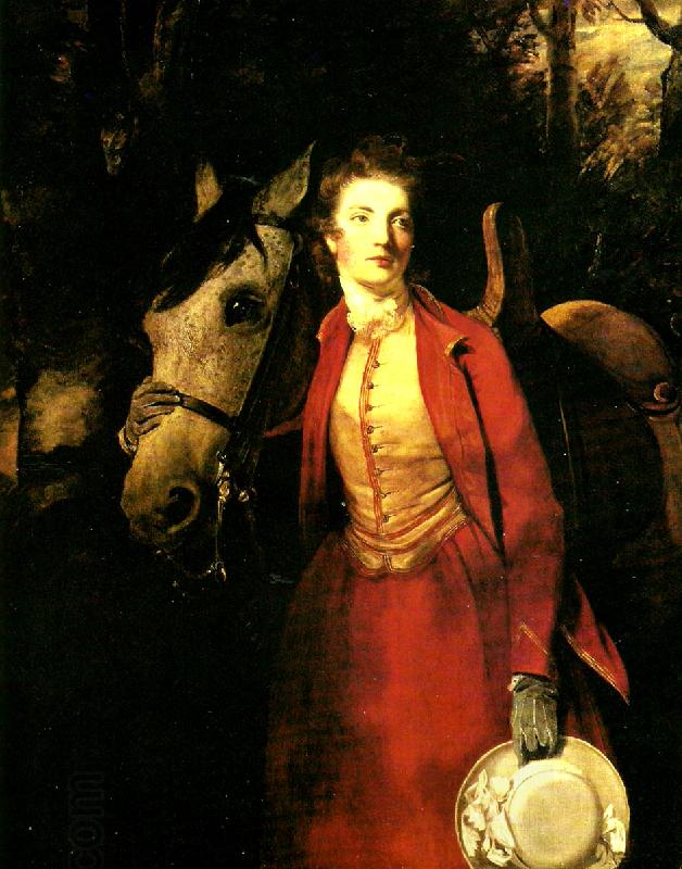 Sir Joshua Reynolds lady charles spencer in a riding habit China oil painting art